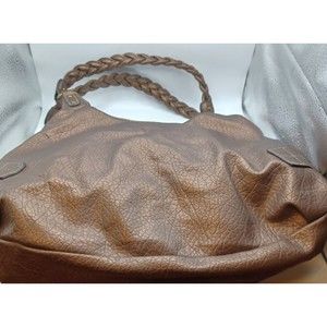 Vintage Gold Metallic Purse Handbag Large.